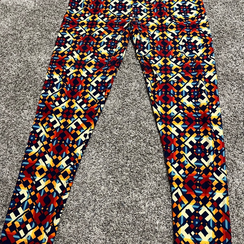 LuLaRoe Multicolor Geometric Leggings